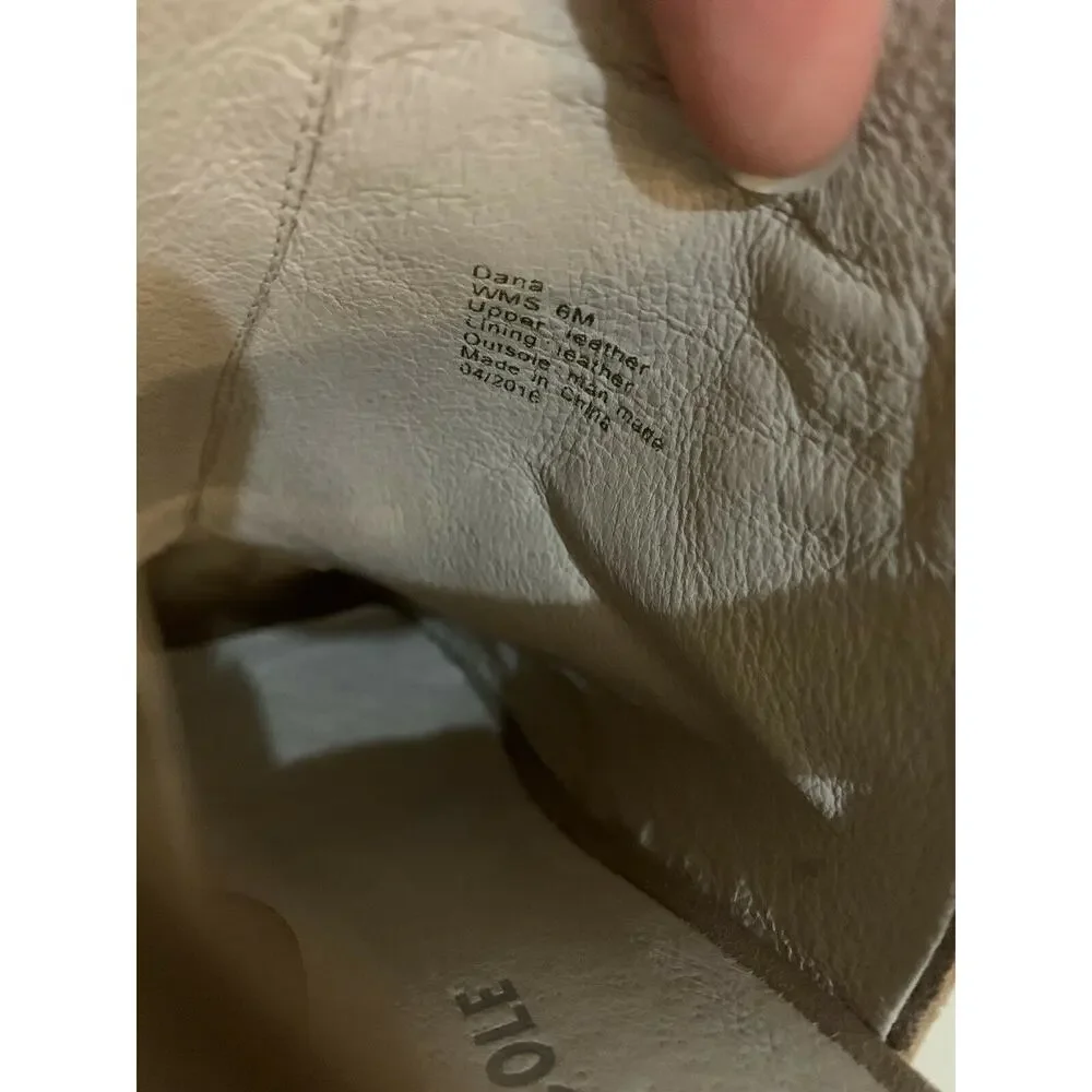 Kenneth Cole Dana wedge Sandal suade tan‎ 6M